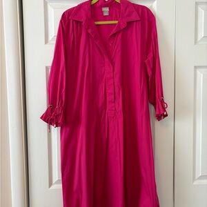 Chico's Fuchsia Button-Up Dress